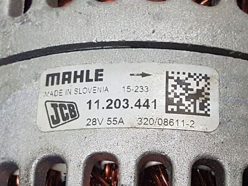 JCB 320/08611-28V 55A-Alternator/Lichtmaschine/Dynamo - Motor pre Stavebné stroje: obrázok 4 JCB 320/08611-28V 55A-Alternator/Lichtmaschine/Dynamo - Motor pre Stavebné stroje: obrázok 4