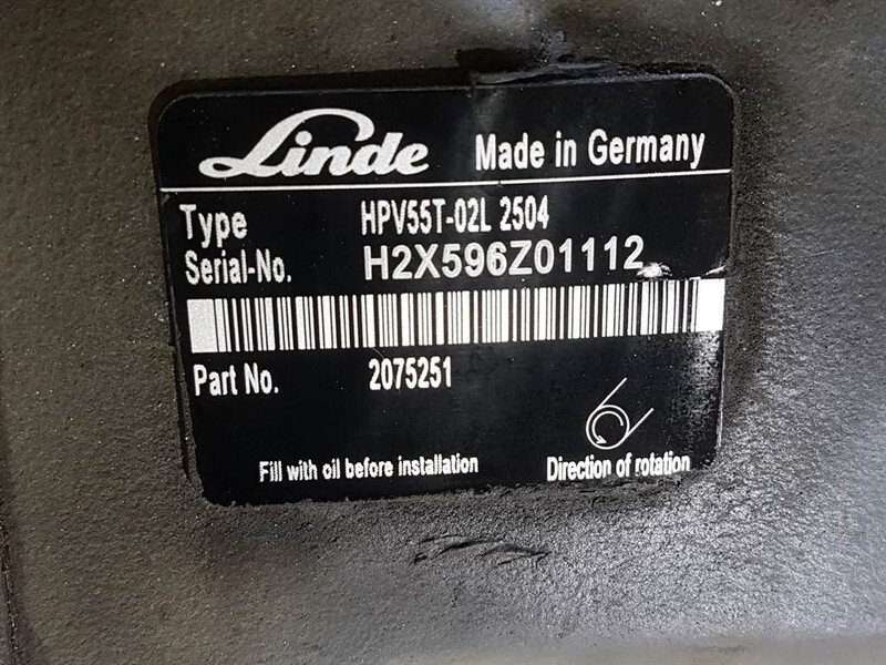 Linde HPV55-02L - Vögele - 2075251 -Drive pump/Fahrpumpe - Hydraulika: obrázok 2 Linde HPV55-02L - Vögele - 2075251 -Drive pump/Fahrpumpe - Hydraulika: obrázok 2