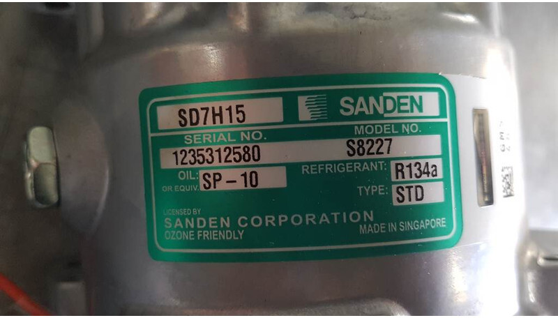 SANDEN SD7H15-S8227-Compressor/Kompressor/Aircopom - Motor a diely pre Stavebné stroje: obrázok 3 SANDEN SD7H15-S8227-Compressor/Kompressor/Aircopom - Motor a diely pre Stavebné stroje: obrázok 3