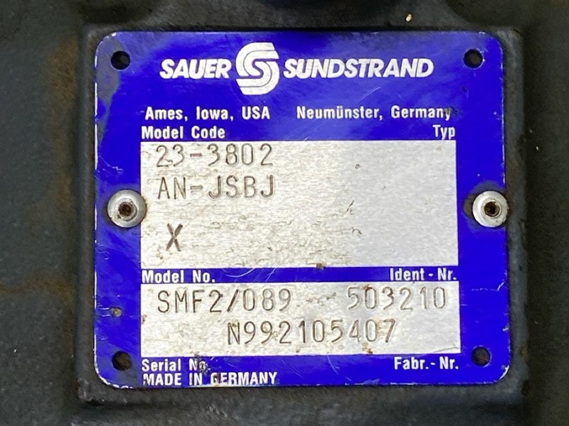 Sauer Sundstrand SMF2/089 - Drive motor/Fahrmotor/ - Hydraulika pre Stavebné stroje: obrázok 5 Sauer Sundstrand SMF2/089 - Drive motor/Fahrmotor/ - Hydraulika pre Stavebné stroje: obrázok 5