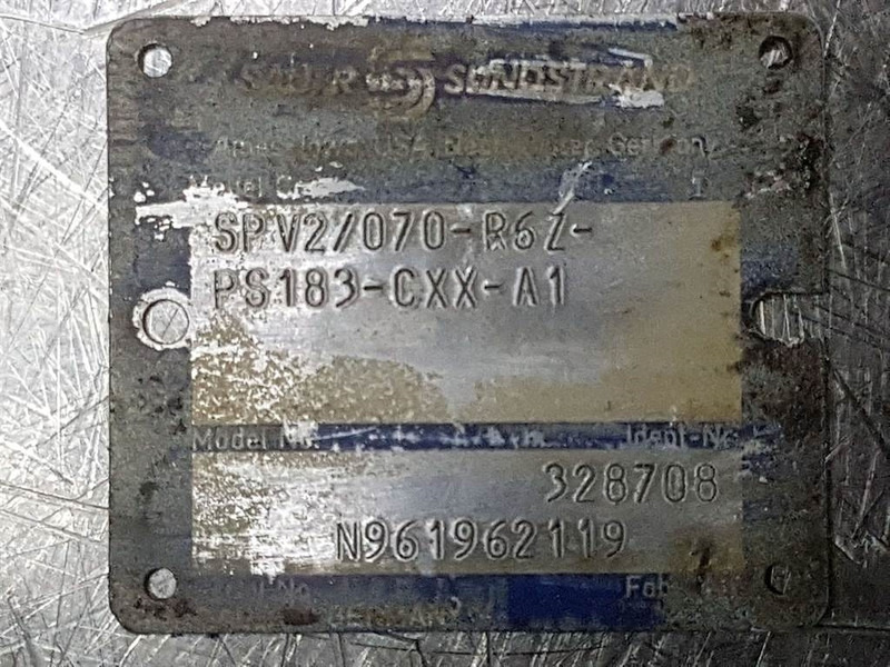 Sauer Sundstrand SPV2/070-R6Z-PS183-Drive pump/Fah - Hydraulika pre Stavebné stroje: obrázok 4 Sauer Sundstrand SPV2/070-R6Z-PS183-Drive pump/Fah - Hydraulika pre Stavebné stroje: obrázok 4