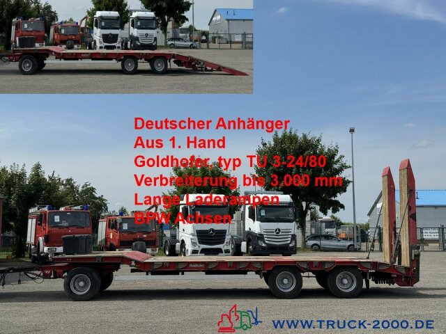 Goldhofer TU3-24/80 3 Achsen Verbreiterung bis 3m ABS/ EBS - Príves podvalník: obrázok 1 Goldhofer TU3-24/80 3 Achsen Verbreiterung bis 3m ABS/ EBS - Príves podvalník: obrázok 1