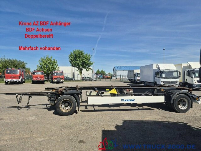 Krone AZ18 Box Carrier - Luft - BPW Achsen - Príves preprava kontajnerov/ Výmenná nadstavba: obrázok 1 Krone AZ18 Box Carrier - Luft - BPW Achsen - Príves preprava kontajnerov/ Výmenná nadstavba: obrázok 1