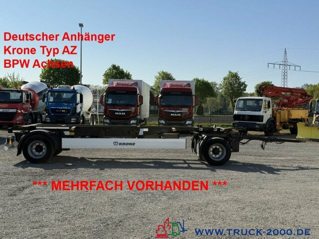 Krone AZ18 Box Carrier - Luft - BPW Achsen - Príves preprava kontajnerov/ Výmenná nadstavba: obrázok 1 Krone AZ18 Box Carrier - Luft - BPW Achsen - Príves preprava kontajnerov/ Výmenná nadstavba: obrázok 1