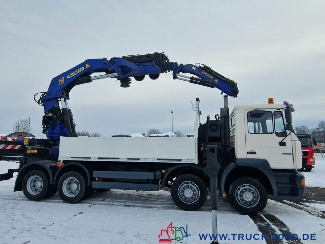 MAN 32.364 8x4 PK75000 Jib Winde Höhe 28m 16t./2.50m - Valníkový/ Plošinový nákladný automobil, Auto s hydraulickou rukou: obrázok 4 MAN 32.364 8x4 PK75000 Jib Winde Höhe 28m 16t./2.50m - Valníkový/ Plošinový nákladný automobil, Auto s hydraulickou rukou: obrázok 4
