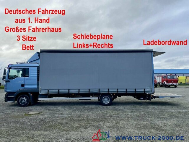MAN TGL 8.210 Schiebeplane L+R LBW Großes Haus/ Bett - Plachtová dodávka: obrázok 1 MAN TGL 8.210 Schiebeplane L+R LBW Großes Haus/ Bett - Plachtová dodávka: obrázok 1