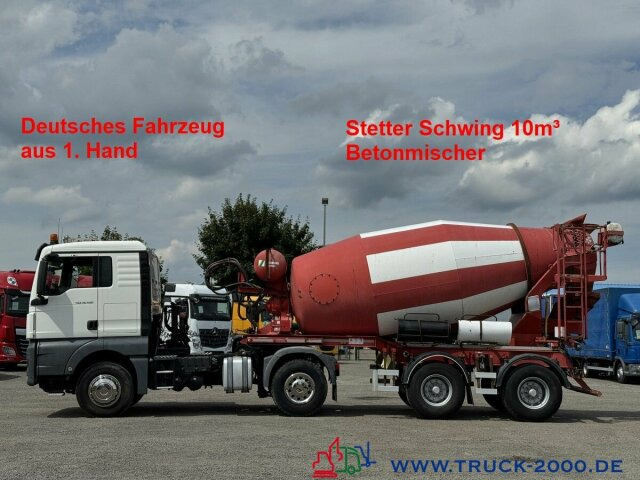 MAN TGX 18.460 XL Stetter Schwing 10m3 Deutscher LKW - Domiešavač: obrázok 1 MAN TGX 18.460 XL Stetter Schwing 10m3 Deutscher LKW - Domiešavač: obrázok 1