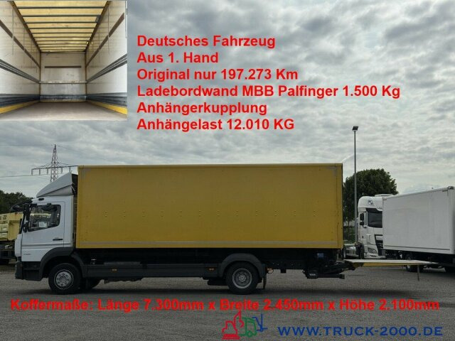 Mercedes-Benz Atego 1224 Koffer MBB Palfinger LBW 1.500KG AHK - Skříňový nákladní auto: obrázok 1 Mercedes-Benz Atego 1224 Koffer MBB Palfinger LBW 1.500KG AHK - Skříňový nákladní auto: obrázok 1