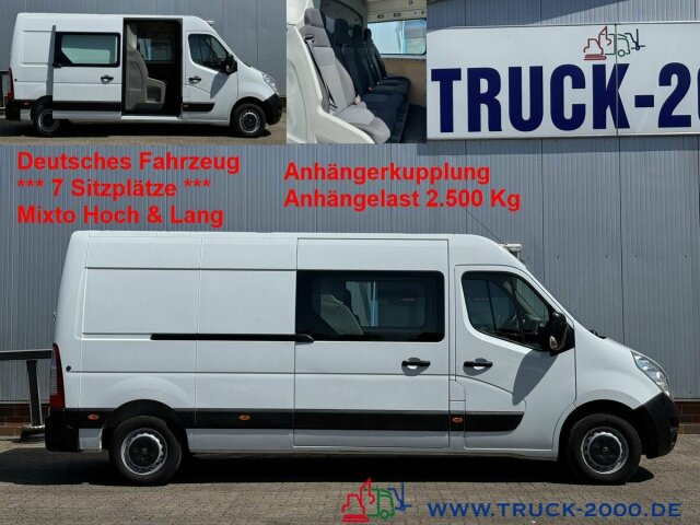 Opel Movano F3500 Mixto 7 Sitzer Hoch & Lang + AHK - Furgon: obrázok 1 Opel Movano F3500 Mixto 7 Sitzer Hoch & Lang + AHK - Furgon: obrázok 1