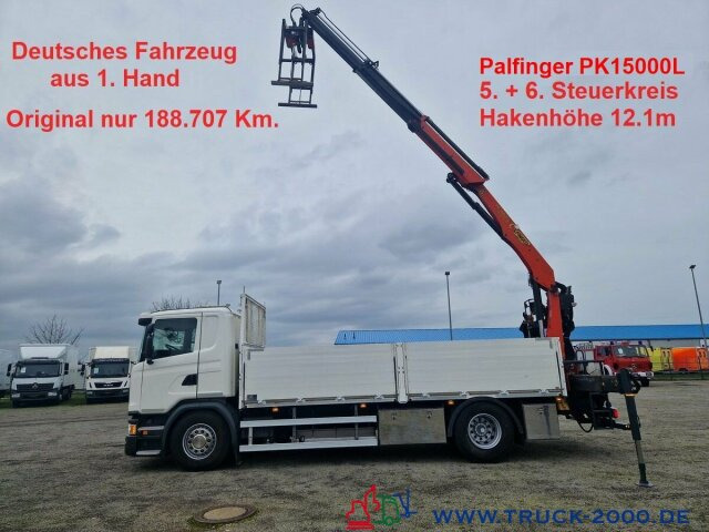 Scania G370 Kran PK15001L nur 188.707 Km. 1. Hand - Valníkový/ Plošinový nákladný automobil, Auto s hydraulickou rukou: obrázok 1 Scania G370 Kran PK15001L nur 188.707 Km. 1. Hand - Valníkový/ Plošinový nákladný automobil, Auto s hydraulickou rukou: obrázok 1