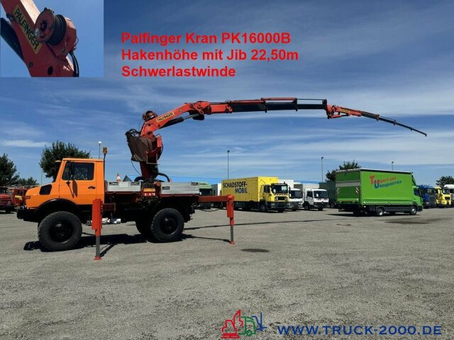 Unimog U1700 Kran PK16000 + Jib Höhe 22,50m + Winde - Auto s hydraulickou rukou: obrázok 1 Unimog U1700 Kran PK16000 + Jib Höhe 22,50m + Winde - Auto s hydraulickou rukou: obrázok 1