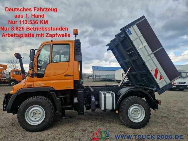 Unimog U300 4x4 Zapfwelle Arbeitsplatte Nur 113.106 KM - Sklápač: obrázok 1 Unimog U300 4x4 Zapfwelle Arbeitsplatte Nur 113.106 KM - Sklápač: obrázok 1