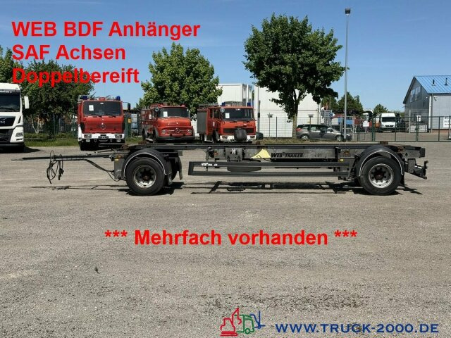 Web-Trailer 18 Box Carrier - Luft - SAF Achsen - Príves preprava kontajnerov/ Výmenná nadstavba: obrázok 1 Web-Trailer 18 Box Carrier - Luft - SAF Achsen - Príves preprava kontajnerov/ Výmenná nadstavba: obrázok 1