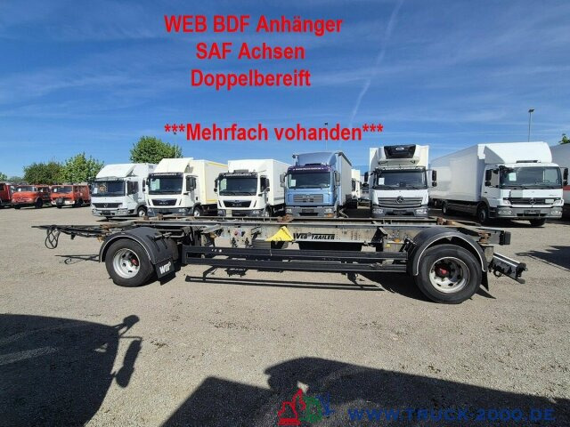 Web-Trailer 18 Box Carrier - Luft - SAF Achsen - Príves preprava kontajnerov/ Výmenná nadstavba: obrázok 1 Web-Trailer 18 Box Carrier - Luft - SAF Achsen - Príves preprava kontajnerov/ Výmenná nadstavba: obrázok 1