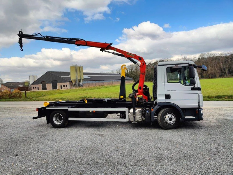 MAN TGL 12.250 Containersysteem Jimeca met kraan Palfinger PK4501 - Hákový nosič kontajnerov, Auto s hydraulickou rukou: obrázok 4 MAN TGL 12.250 Containersysteem Jimeca met kraan Palfinger PK4501 - Hákový nosič kontajnerov, Auto s hydraulickou rukou: obrázok 4