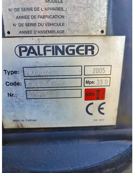 Palfinger Year 2005 PK20002 remote 4x hydraulic - Výložník: obrázok 5 Palfinger Year 2005 PK20002 remote 4x hydraulic - Výložník: obrázok 5