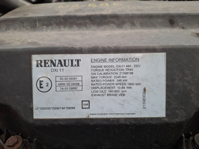 Renault DXI11-460HP - Motor: obrázok 4 Renault DXI11-460HP - Motor: obrázok 4