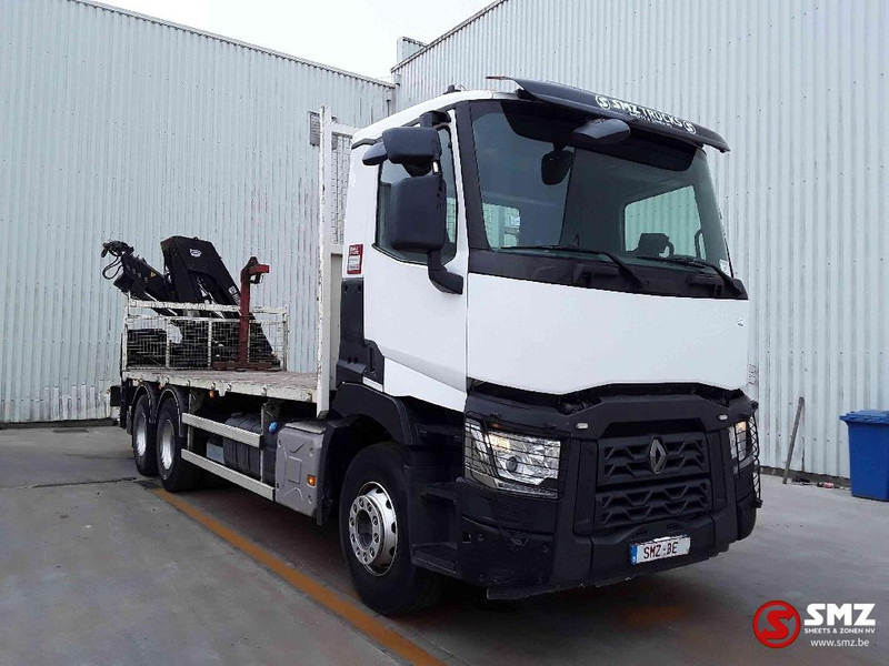 Renault C 380 hiab 188-3 remote - Valníkový/ Plošinový nákladný automobil, Auto s hydraulickou rukou: obrázok 1 Renault C 380 hiab 188-3 remote - Valníkový/ Plošinový nákladný automobil, Auto s hydraulickou rukou: obrázok 1