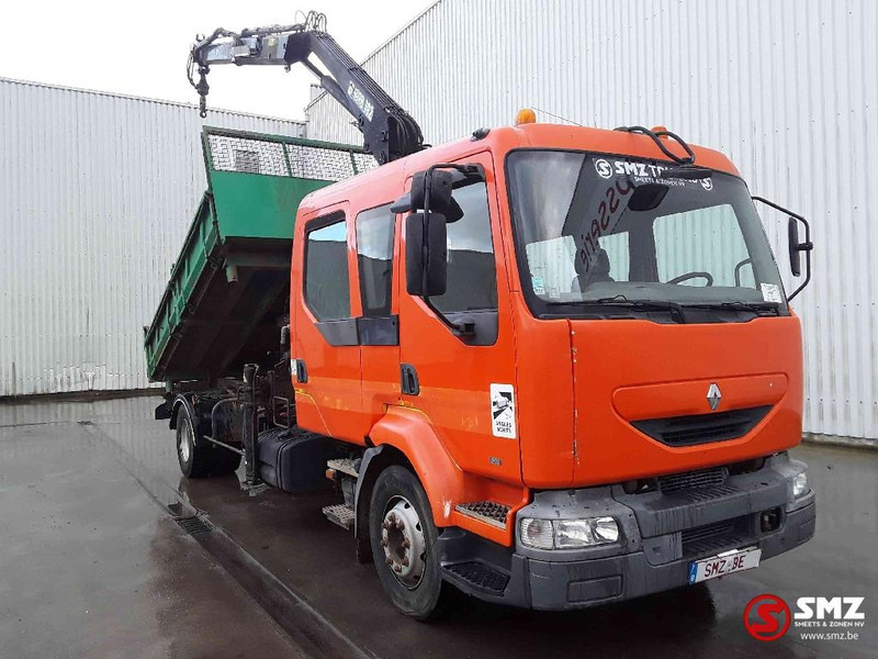 Renault Midlum 210 Hiab 102 manual pump - Sklápač, Auto s hydraulickou rukou: obrázok 1 Renault Midlum 210 Hiab 102 manual pump - Sklápač, Auto s hydraulickou rukou: obrázok 1