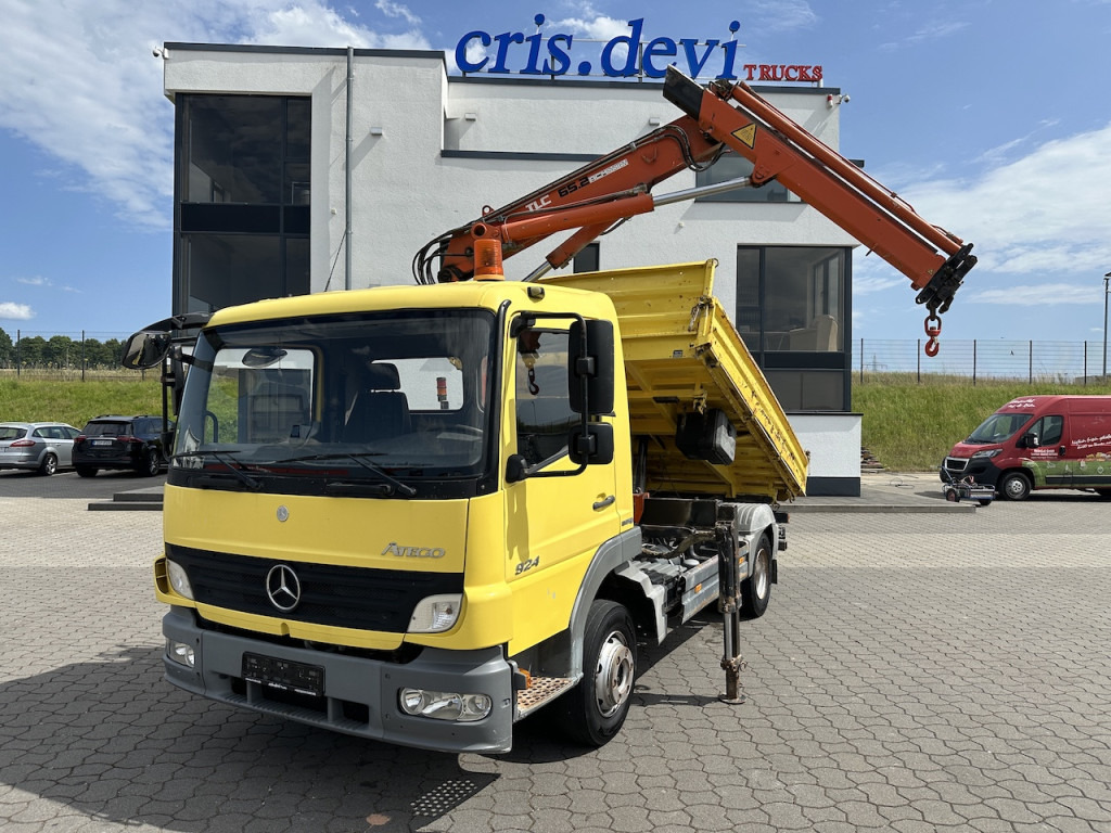 Mercedes-Benz 924 4x2 Meiller Terex Atlas 65.2 Kran - Sklápač, Auto s hydraulickou rukou: obrázok 1 Mercedes-Benz 924 4x2 Meiller Terex Atlas 65.2 Kran - Sklápač, Auto s hydraulickou rukou: obrázok 1