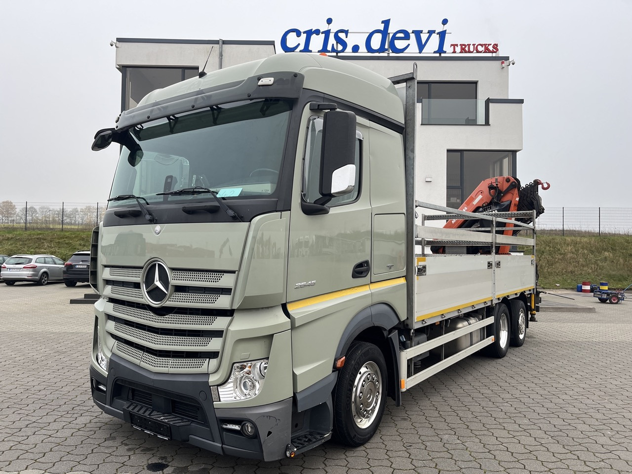 Mercedes-Benz Actros 2545 6x2 Effer - Atlas 265-A6 Lenk- Liftachse - Valníkový/ Plošinový nákladný automobil, Auto s hydraulickou rukou: obrázok 1 Mercedes-Benz Actros 2545 6x2 Effer - Atlas 265-A6 Lenk- Liftachse - Valníkový/ Plošinový nákladný automobil, Auto s hydraulickou rukou: obrázok 1