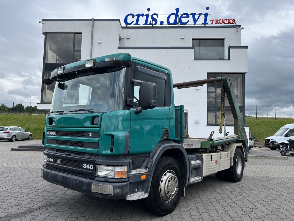 Scania P114 340 4x2 Trösch Absetzkipper Retarder AHK - Ramenový nosič kontajnerov: obrázok 1 Scania P114 340 4x2 Trösch Absetzkipper Retarder AHK - Ramenový nosič kontajnerov: obrázok 1