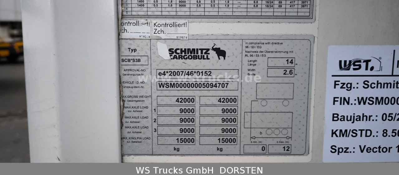 Schmitz Cargobull SKO 24 Kühlauflieger Vector 1550 Strom/Diesel - Náves chladírenské: obrázok 5 Schmitz Cargobull SKO 24 Kühlauflieger Vector 1550 Strom/Diesel - Náves chladírenské: obrázok 5