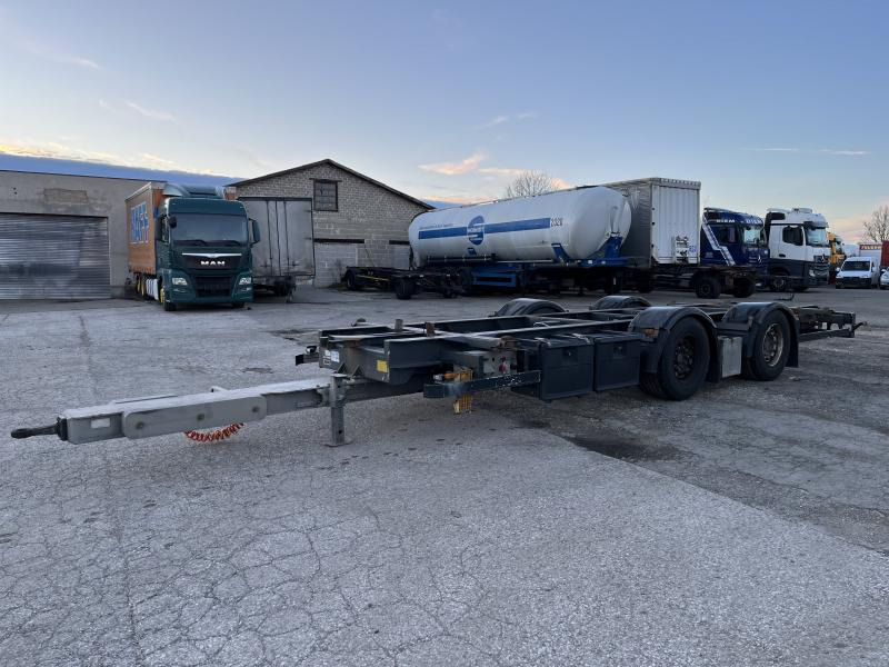 Príves preprava kontajnerov/ Výmenná nadstavba H&W 3 X Jumbo Tandem Lafette verzinkt: obrázok 1