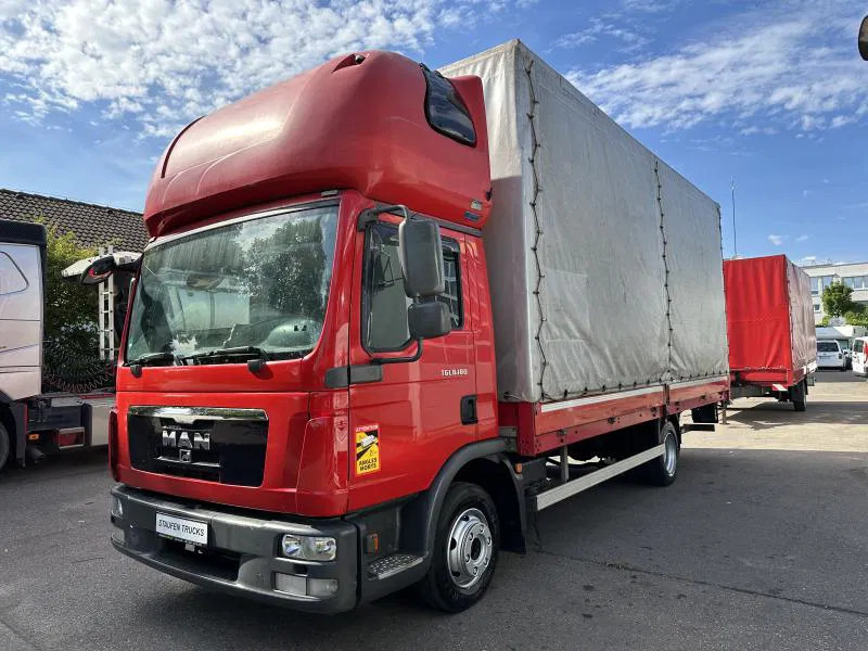MAN TGL 8.180 FBL Plane langes Haus Topsleeper Klima - Plachtová dodávka: obrázok 1 MAN TGL 8.180 FBL Plane langes Haus Topsleeper Klima - Plachtová dodávka: obrázok 1