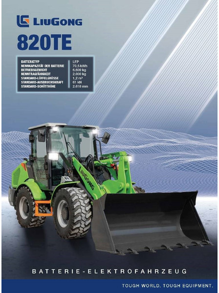 LIUGONG 820 TE vollelektrisch, 6.600 kg, 1.2 cbm - Kolesový nakladač: obrázok 1 LIUGONG 820 TE vollelektrisch, 6.600 kg, 1.2 cbm - Kolesový nakladač: obrázok 1