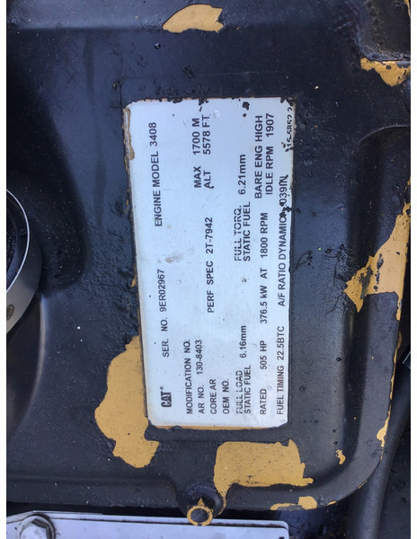Caterpillar 3408C 9ER-1308403 USED - Motor pre Stavebné stroje: obrázok 5 Caterpillar 3408C 9ER-1308403 USED - Motor pre Stavebné stroje: obrázok 5