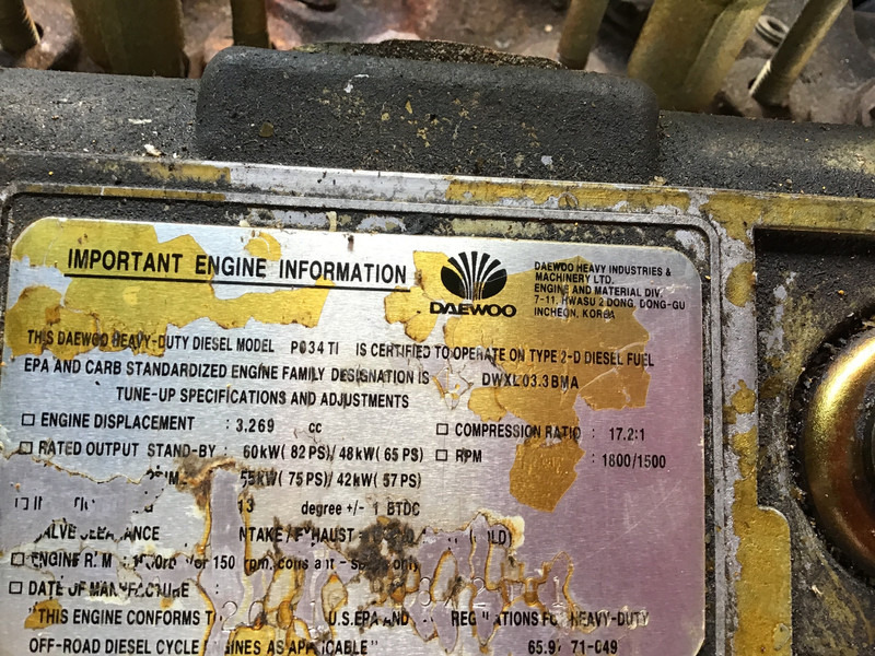 Doosan EWOO DAEWOO PO34TI GENERATOR 50 KVA USED - Elektrický generátor: obrázok 5 Doosan EWOO DAEWOO PO34TI GENERATOR 50 KVA USED - Elektrický generátor: obrázok 5