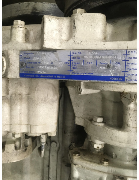 Stavebné stroje Cummins NTA855M CPL701 USED: obrázok 6