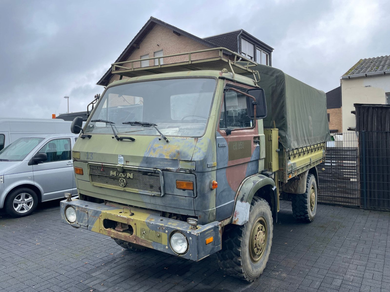 MAN 8.136 4X4 Prische Plane - Plachtová dodávka: obrázok 2 MAN 8.136 4X4 Prische Plane - Plachtová dodávka: obrázok 2