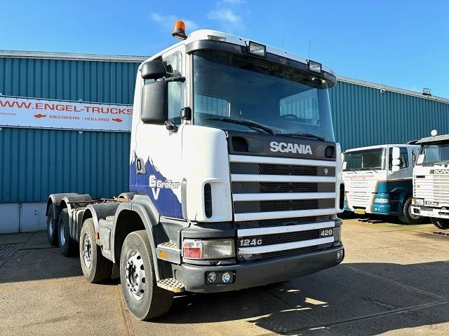 Scania R124-420 C 8x4 FULL STEEL CHASSIS (EURO 3 / FULL STEEL SUSPENSION / REDUCTION AXLES / GRS900 GEARBOX) - Podvozek s kabinou: obrázok 3 Scania R124-420 C 8x4 FULL STEEL CHASSIS (EURO 3 / FULL STEEL SUSPENSION / REDUCTION AXLES / GRS900 GEARBOX) - Podvozek s kabinou: obrázok 3