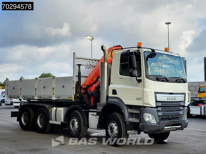 DAF CF 460 8X4 Palfinger PK18002 EH Crane tipper Retarder Big-Axle Steelsuspension Manual - Sklápač, Auto s hydraulickou rukou: obrázok 3 DAF CF 460 8X4 Palfinger PK18002 EH Crane tipper Retarder Big-Axle Steelsuspension Manual - Sklápač, Auto s hydraulickou rukou: obrázok 3