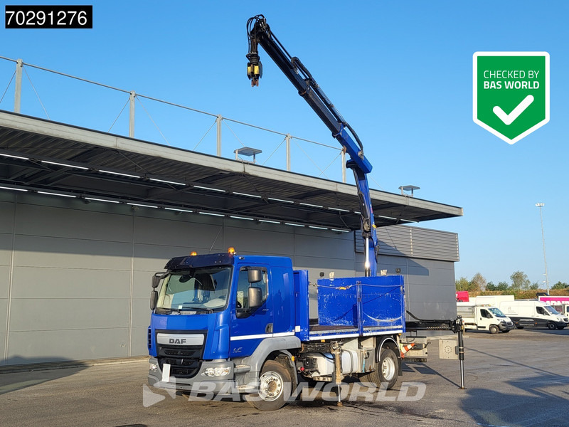 DAF LF 260 LF 4X2 HIAB 111 B-2 Hiduo Crane Automatic ACC Euro 6 - Valníkový/ Plošinový nákladný automobil, Auto s hydraulickou rukou: obrázok 1 DAF LF 260 LF 4X2 HIAB 111 B-2 Hiduo Crane Automatic ACC Euro 6 - Valníkový/ Plošinový nákladný automobil, Auto s hydraulickou rukou: obrázok 1