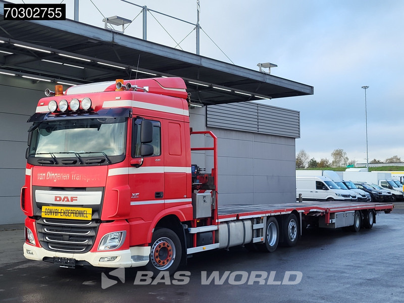 DAF XF 440 XF 6X2 NL-Truck Transporter APK HMF 900-K2 crane Winch Lift-Lenkachse Euro 6 - Valníkový/ Plošinový nákladný automobil, Auto s hydraulickou rukou: obrázok 5 DAF XF 440 XF 6X2 NL-Truck Transporter APK HMF 900-K2 crane Winch Lift-Lenkachse Euro 6 - Valníkový/ Plošinový nákladný automobil, Auto s hydraulickou rukou: obrázok 5