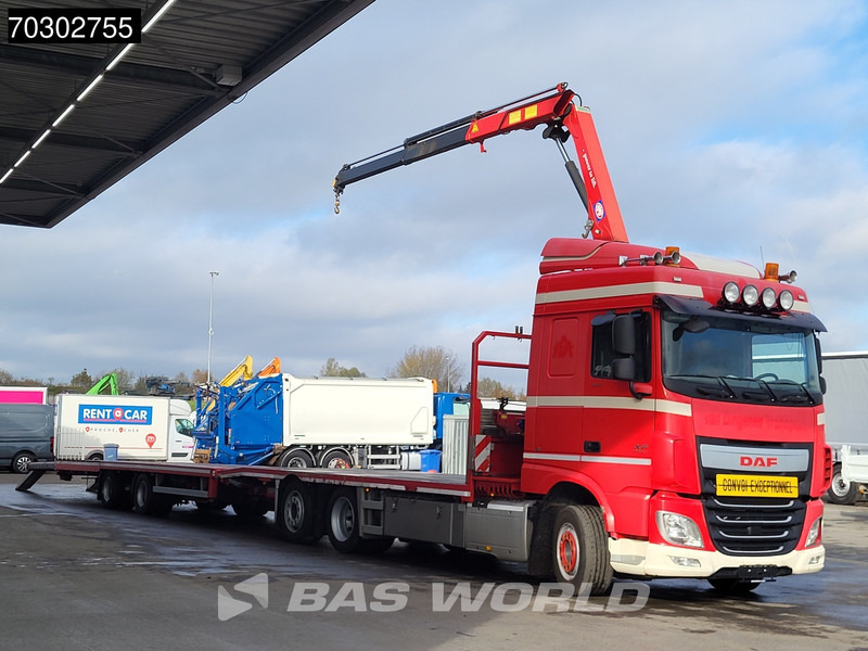 DAF XF 440 XF 6X2 NL-Truck Transporter APK HMF 900-K2 crane Winch Lift-Lenkachse Euro 6 - Valníkový/ Plošinový nákladný automobil, Auto s hydraulickou rukou: obrázok 2 DAF XF 440 XF 6X2 NL-Truck Transporter APK HMF 900-K2 crane Winch Lift-Lenkachse Euro 6 - Valníkový/ Plošinový nákladný automobil, Auto s hydraulickou rukou: obrázok 2