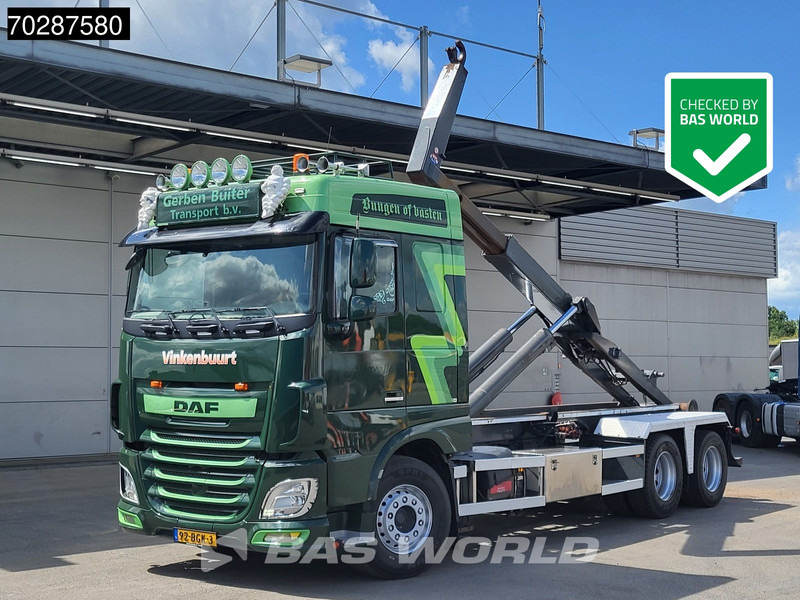 DAF XF 460 XF 6X2 NL-Truck VDL S-25-6400 Hooklift Liftaxle Manual Navi ACC Euro 6 - Hákový nosič kontajnerov: obrázok 1 DAF XF 460 XF 6X2 NL-Truck VDL S-25-6400 Hooklift Liftaxle Manual Navi ACC Euro 6 - Hákový nosič kontajnerov: obrázok 1
