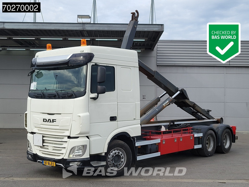 DAF XF 480 6X2 NL-Truck VDL S25-6400 Lift-Axle Automatic ACC Euro 6 - Hákový nosič kontajnerov: obrázok 1 DAF XF 480 6X2 NL-Truck VDL S25-6400 Lift-Axle Automatic ACC Euro 6 - Hákový nosič kontajnerov: obrázok 1