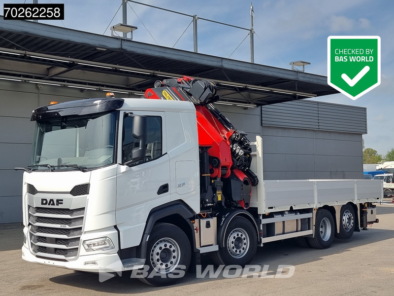 DAF XF 530 8X2 NEW Palfinger PK580 TEC Kran Crane Fly-Jib Winch Lift+Lenkasche Retarder - Valníkový/ Plošinový nákladný automobil, Auto s hydraulickou rukou: obrázok 1 DAF XF 530 8X2 NEW Palfinger PK580 TEC Kran Crane Fly-Jib Winch Lift+Lenkasche Retarder - Valníkový/ Plošinový nákladný automobil, Auto s hydraulickou rukou: obrázok 1