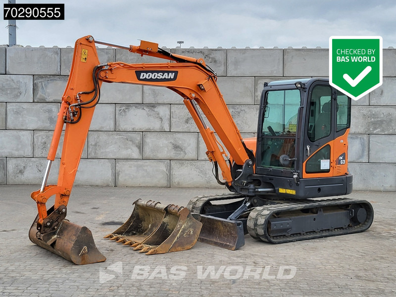 Doosan DX63-3 3 BUCKETS - A/C - Mini rýpadlo: obrázok 1 Doosan DX63-3 3 BUCKETS - A/C - Mini rýpadlo: obrázok 1