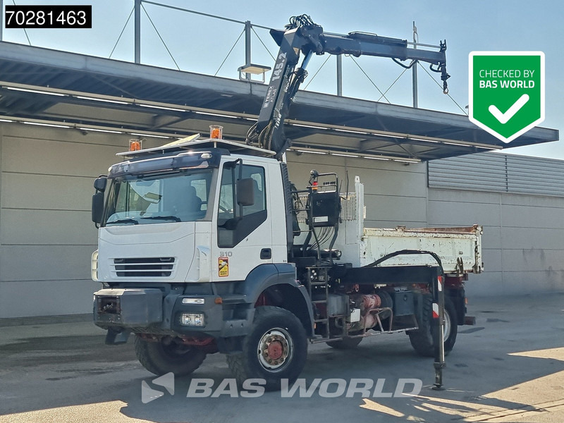 Iveco Trakker 310 4X4 Atlas 145.2-A2 Kran Crane 4x4 Big axle 6m3 3 sided tipper Euro 4 - Sklápač, Auto s hydraulickou rukou: obrázok 1 Iveco Trakker 310 4X4 Atlas 145.2-A2 Kran Crane 4x4 Big axle 6m3 3 sided tipper Euro 4 - Sklápač, Auto s hydraulickou rukou: obrázok 1
