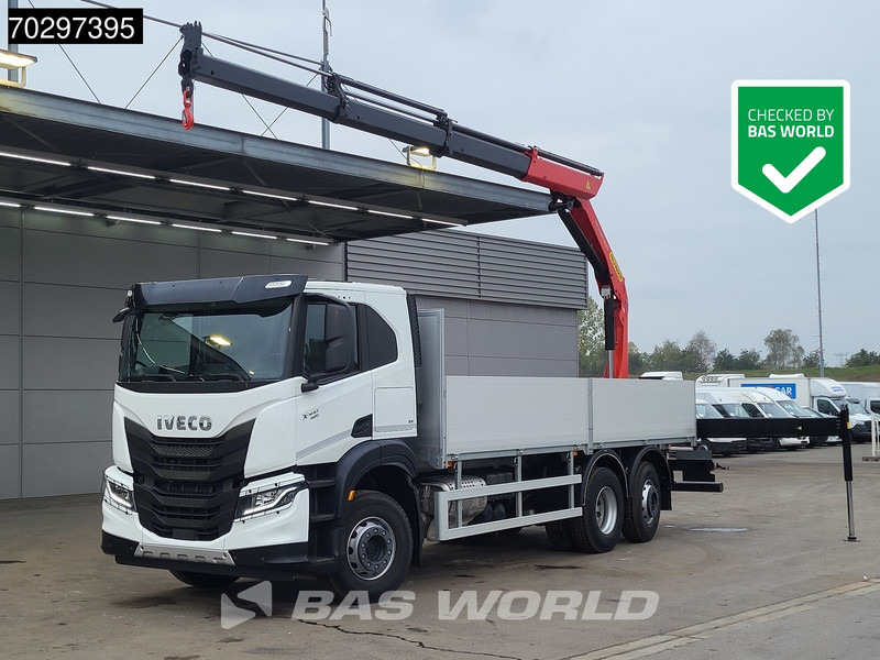 Iveco X-Way 420 6X2 UNUSED Palfinger PK19001 SLD5 Crane Lift+steering-Axle ACC Euro 6 - Valníkový/ Plošinový nákladný automobil, Auto s hydraulickou rukou: obrázok 1 Iveco X-Way 420 6X2 UNUSED Palfinger PK19001 SLD5 Crane Lift+steering-Axle ACC Euro 6 - Valníkový/ Plošinový nákladný automobil, Auto s hydraulickou rukou: obrázok 1