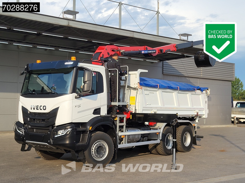 Iveco X-Way 480 6X4 NEW! HMF 2243Z-RCS Z-Crane kran 12m3 KH-Kipper Retarder Big-Axle - Sklápač, Auto s hydraulickou rukou: obrázok 1 Iveco X-Way 480 6X4 NEW! HMF 2243Z-RCS Z-Crane kran 12m3 KH-Kipper Retarder Big-Axle - Sklápač, Auto s hydraulickou rukou: obrázok 1