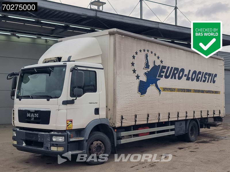 MAN TGM 15.250 4X2 15tonner Automatic Retarder Ladebordwand Euro 5 - Plachtové nákladné vozidlo: obrázok 1 MAN TGM 15.250 4X2 15tonner Automatic Retarder Ladebordwand Euro 5 - Plachtové nákladné vozidlo: obrázok 1