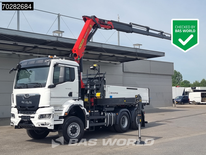 MAN TGS 28.520 6X4 Palfinger PK24001 SLD 5 Kran 2-way tipper Retarder Big-Axle Liftachse Euro 6 - Sklápač, Auto s hydraulickou rukou: obrázok 1 MAN TGS 28.520 6X4 Palfinger PK24001 SLD 5 Kran 2-way tipper Retarder Big-Axle Liftachse Euro 6 - Sklápač, Auto s hydraulickou rukou: obrázok 1