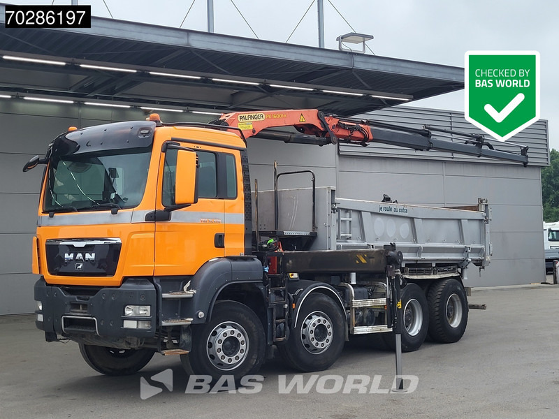 MAN TGS 35.400 8X4 Palfinger PK16001 K Kran Crane Retarder Big-Axle 2-Way tipper Euro 6 - Sklápač, Auto s hydraulickou rukou: obrázok 1 MAN TGS 35.400 8X4 Palfinger PK16001 K Kran Crane Retarder Big-Axle 2-Way tipper Euro 6 - Sklápač, Auto s hydraulickou rukou: obrázok 1