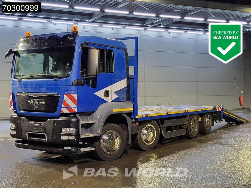 MAN TGS 35.480 8X2 Machine transporter Hydraulic Ramps Lift+Steering Axle Manual Euro 5 - Nákladné vozidlo na prepravu automobilov: obrázok 1 MAN TGS 35.480 8X2 Machine transporter Hydraulic Ramps Lift+Steering Axle Manual Euro 5 - Nákladné vozidlo na prepravu automobilov: obrázok 1